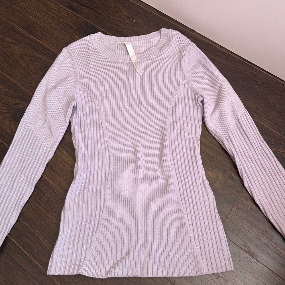 Lululemon Ribbed Merino Wool Long Sleeve Top Size 10